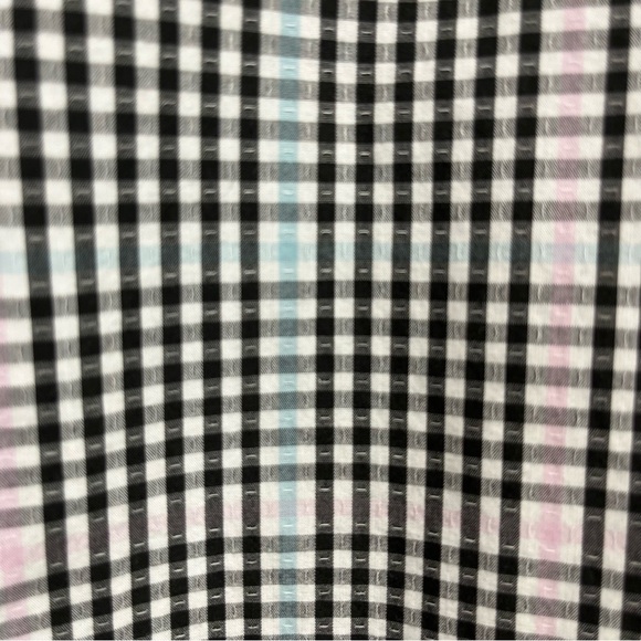 Bar III Black Check Button Front Long Sleeve Shirt - Picture 8 of 10